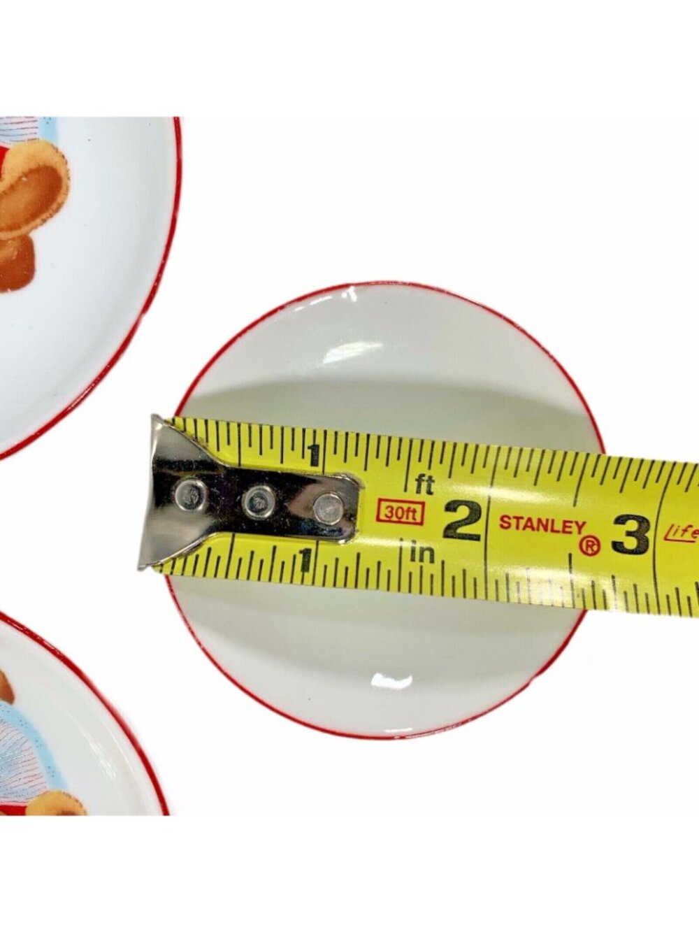 Reutter Porzellan Germany Teddy Bear Mini Dish Plate Set of 3 Trinket Tray - Picture 4 of 8